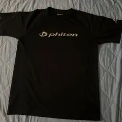 phiten 黒 Tシャツ 銀色