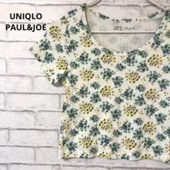 ユニクロ PAUL&JOE コラボ ショート丈 花柄半袖Tシャツ M