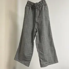 GU チェック柄 ロングパンツ 120cmのサムネイル
