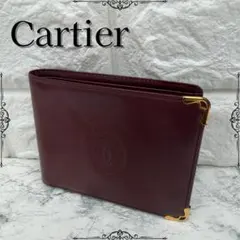 Cartier カルティエ マストライン 二つ折り財布 ボルドーのサムネイル