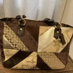 Coach パッチワークトートバッグ