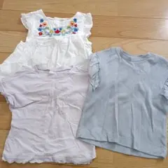 アプレレクールトップス 3枚セット ノースリーブ 110cm