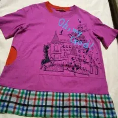 ♥最終値下げ、オレボレブラ 、ぶたさんと、うまがかわいいピンク色のTシャツのサムネイル