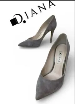 【希少】DIANA ダイアナ グレー　スエード23cm