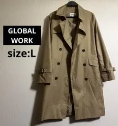 少々難あり　GLOBAL WORK トレンチコート