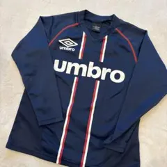 umbro ネイビー ストライプ 長袖シャツ／130