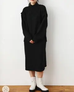 ロデオクラウンズ　レイヤードライクニットワンピース