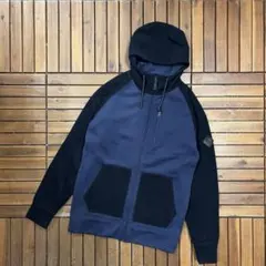 BURTON スウェット フリース 切替 ジップアップ パーカー フーディー