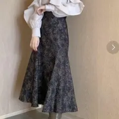 snidel ヘムフレアマーメイドスカート