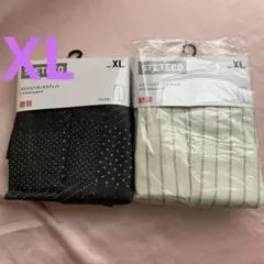 ユニクロ　ステテコ　ダークグレー、ホワイトストライプ　　2点セット　メンズXL