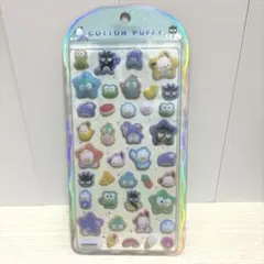 コットンパフィーシール　はぴだんぶい　サンリオ　ハンギョドン　ポチャッコ