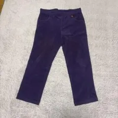 紫色 コーデュロイパンツ サイドポケット付き