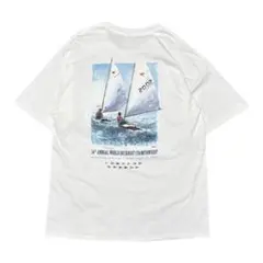 2000's GILDAN ヨットレース プリント ポケット Tシャツ