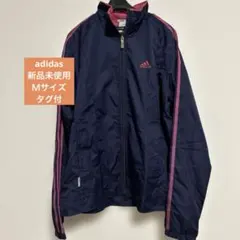 adidas ネイビー ピンク ジャケットウィンドブレーカー　レディース　防風