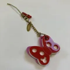 ディズニー　ミニーマウス　ストラップ　リボン キーホルダー
