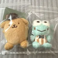 サンリオ　ファンシーお座りお手玉 けろけろけろっぴ　ポムポムプリン　ぬいぐるみ