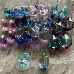 アクリルビーズ　ペア12セット