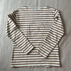 SAINT JAMES セントジェームス　ウェッソン　長袖XS ベージュ×白