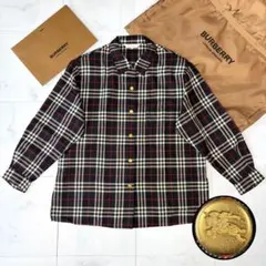 【極美品/希少】Burberrys ノバチェック シャツ 金ボタン 9号 極美品/希少】Burberrys ノバチェック シャツ 金ボタン 9号 - メルカリ