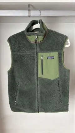 Patagonia フリースベスト MENS S グリーン