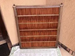 アンティーク★和家具　葦簀の衝立　茶道具　よしずのついたて　パーテーション 和家具 葦簀の衝立 茶道具 よしずのついたて パーテーション 和家具 葦簀の