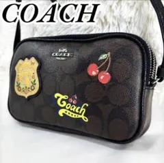 【極美品】COACH クロスボディ ワッペン シグネチャー PVC 1363