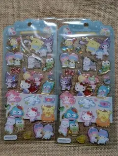 サンリオキャラクターズ　ドロップジェリーシール　２枚