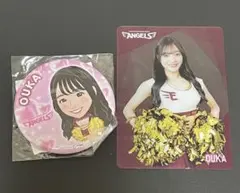 東北ゴールデンエンジェルス　OUKA 缶バッジ アクリルカードのサムネイル