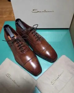 【極美品】Santoni　サントーニ　ストレートチップ　ブラウン　5ハーフのサムネイル