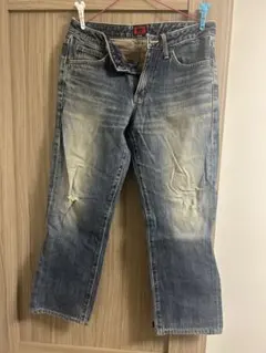 EDWIN ダメージ加工 デニムパンツ