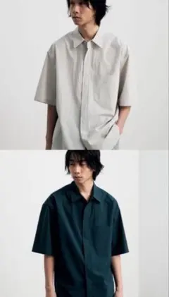 LIDNM OOMI ZARASHI POPLIN SHIRT