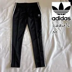 29.adidas Ladies M 黒ジャージパンツ
