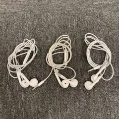即決 Apple アップル 旧 有線イヤホン イヤフォン 3本セット