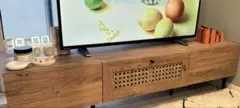 【ちゅーりっぷ様専用】LOWYA ラタン調テレビボード　140cm