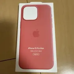 【純正】iPhone 15 Pro Max シリコンケース ピンク