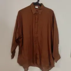 DOORSドアーズ ラミーワイドシャツ　ブラウン