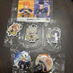 くら寿司　ハイキュー　めじるしチャーム　缶バッジ　烏野高校