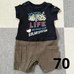 BREEZE（ブリーズ）半袖ロンパース 70