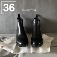 黒 マッキントッシュ MACKINTOSH ブーツ レインブーツ ブラック 37