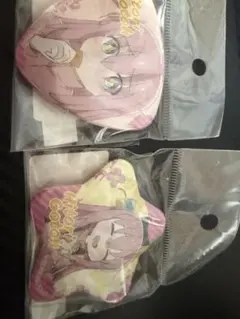 ぼっち・ざ・ろっく！ハート型キャラクターピンバッジ2個セット