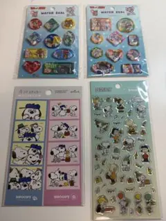 スヌーピー　シール　ステッカー　 トムとジェリー　ウォーターシール