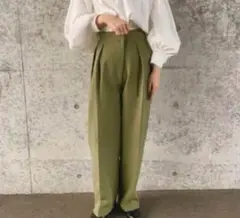 select MOCA by son ダブルタックルーズデザインパンツ