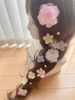 ラプンツェル髪飾り♡♡パステル   Uピン