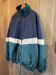 90sレトロ カラーブロック ウインドブレーカー スポーツMIX
