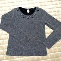 INGNI ビジュー付き長袖トップス　　　　ストレッチ素材