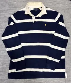 90s 00s Ralph Lauren ラガーシャツ　太ボーダー　常田大希 90s Ralph Lauren ラガーシャツ 常田大希 ボーダー 古着 - メルカリ