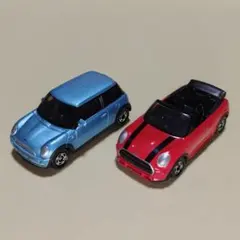 絶版・ 상태좋음 トミカ ミニクーパー 2台セット No.37＆No.43 ルース品