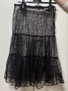 sara mallika チュールシアーレイヤードスカート