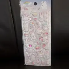 もちもちシール　マシュマロシール　ぷくぷくシール　ぷっくりシール　うさぎシール