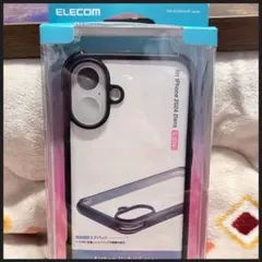 ELECOM iPhone16 plus クリアケース　バンパー　ソフトケース